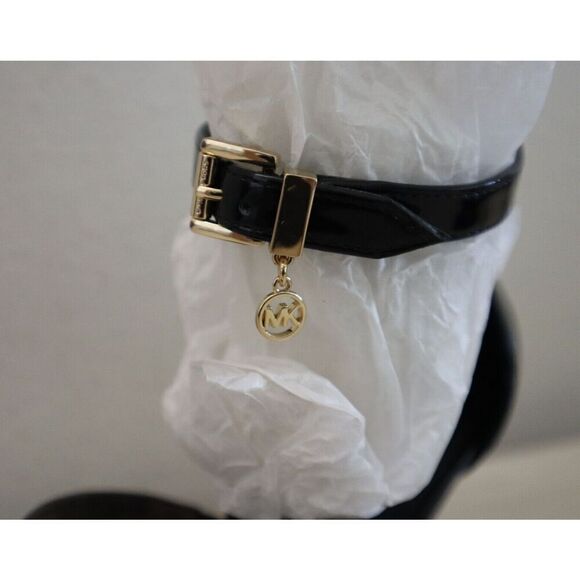 Michael Kors Women's Sz 9.5M Black Koda Ankle Strap Dress Sandals - Picture 8 of 14